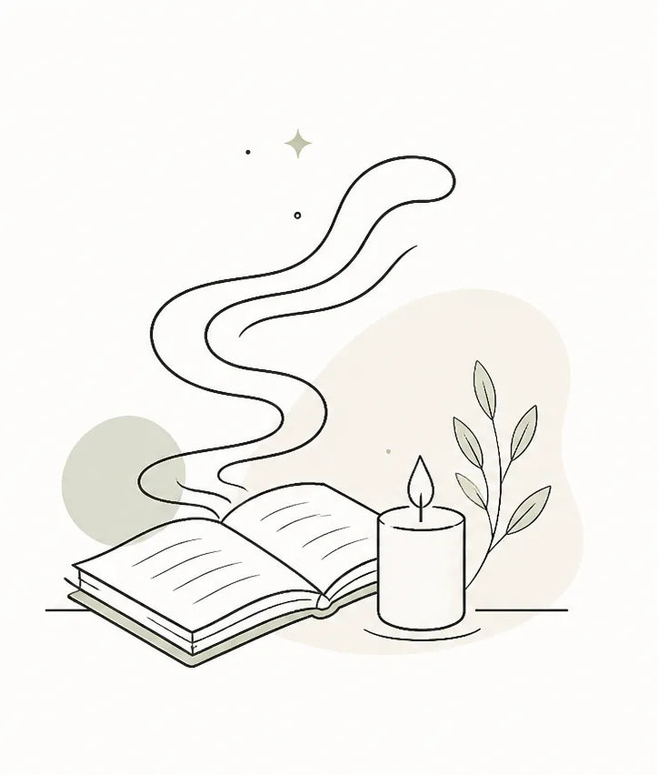 Illustration showing common bedtime rituals ending before sleep fully arrives
